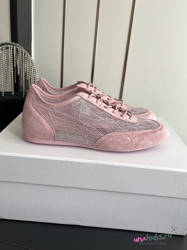 Jimmy Choo Women's Sunny Lace Sneakers pink - 1