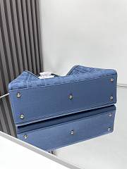 Fendi Peekaboo X-Tote Gray Canvas Bag blue 41x16x30cm - 5