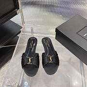 YSL Babylone slides in smooth leather - 1