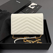 YSL Cassandre Envelope Cream 19x12.5x3.5cm - 3