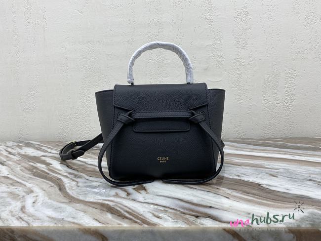 Celine Belt Pico Black 21x16x8cm - 1
