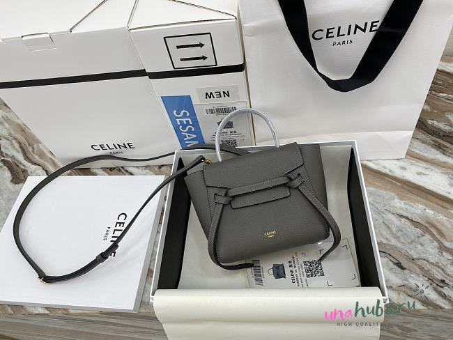 Celine Belt Pico Grey 21x16x8cm - 1