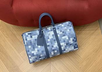 Louis Vuitton Keepall 45 Blue 45x27x20cm