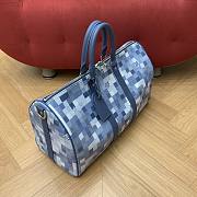Louis Vuitton Keepall 45 Blue 45x27x20cm - 4