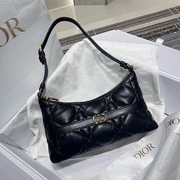 Dior Miss Caro Hobo Mini Bag Black 24x14x6.5cm