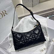 Dior Miss Caro Hobo Mini Bag Black 24x14x6.5cm - 2