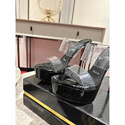 Christian Louboutin Just Nothing Alta 150 mm Mules In Black - 3