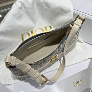 Dior 30 Montaigne Hobo Mini Bag Blue 24x14x6.5cm - 4