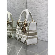 Dior Multicolor Amour De Roses Small Lady D-Lite Bag 24x11x20cm - 3