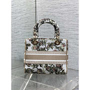 Dior Multicolor Floral Small Lady D-Lite Bag 24x11x20cm - 4