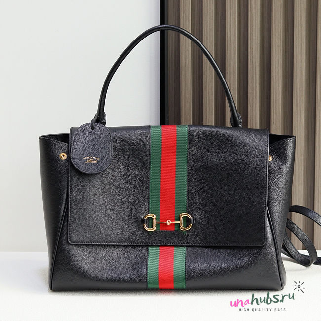 Gucci Paparazzo large top handle bag black 37x29x13cm - 1