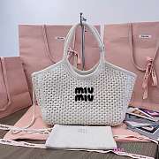 Miu Miu Ivy Cotton Mesh Bag - 28X 26X12.5Cm - 2