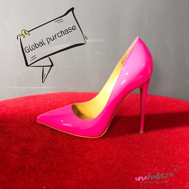 Christian Louboutin So Kate 120mm Rose Pink Patent Heels - 1