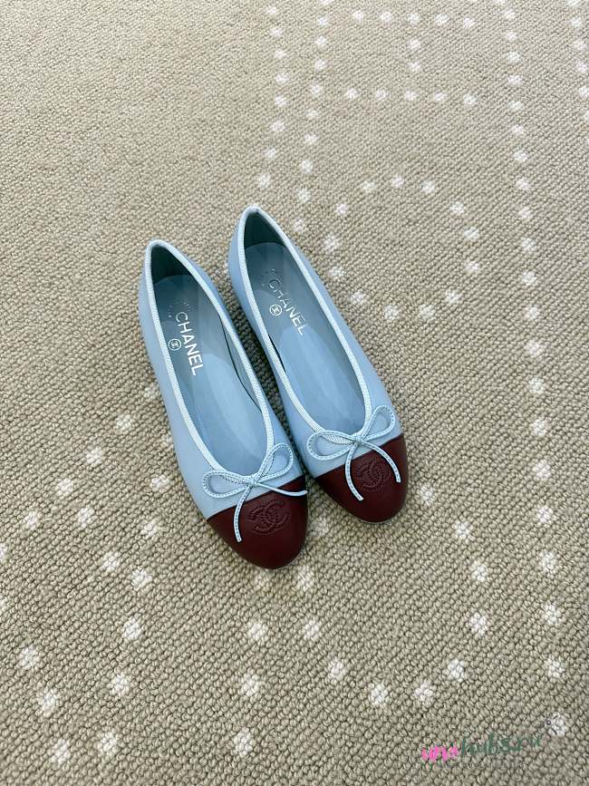 Chanel 26 Ballerina Blue Flat - 1