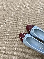 Chanel 26 Ballerina Blue Flat - 4