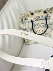 Dior Médaillon Belt White Silver Smooth 2.5cm - 3