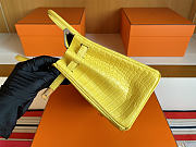 Hermes Birkin 25 Yellow Gold Crocodile 25cm - 4