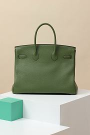 Hermes Birkin 35 Green Silver Togo - 4