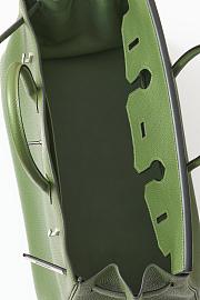 Hermes Birkin 35 Green Silver Togo - 3