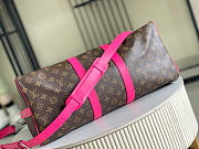 Louis Vuitton Keepall Bandoulière 45 Monogram Pink 45x27x20cm - 4