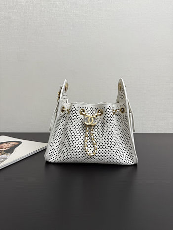 Chanel Mini Handbag 25 white 22x20x12.5cm