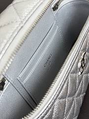 Chanel Vanity Chain Calfskin Silver 19.5x17x5cm - 5