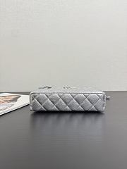 Chanel Vanity Chain Calfskin Silver 19.5x17x5cm - 4