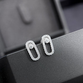 Messika White gold diamond earrings 