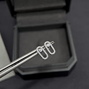 Messika White gold diamond earrings  - 3