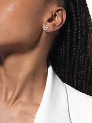 Messika White gold diamond earrings  - 2