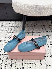 Miu Miu Mesh fabric ballerinas - 4