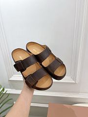Miu Miu Bleached leather sandals - 4
