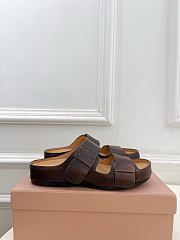 Miu Miu Bleached leather sandals - 3