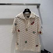 Chanel Top Cotton & Silk Light Beige - 3