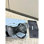 Prada Brushed leather sandals Black 10cm - 4