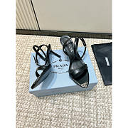 Prada Brushed leather sandals Black 10cm - 2