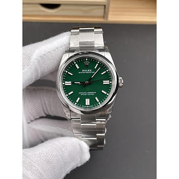 Rolex Oyster Perpetual Green Dial And Oyster Bracelet