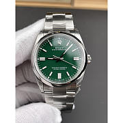 Rolex Oyster Perpetual Green Dial And Oyster Bracelet - 3