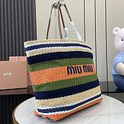 Miu Miu Woven Fabric Tote Bag 40x34x16cm - 4
