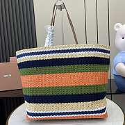 Miu Miu Woven Fabric Tote Bag 40x34x16cm - 2