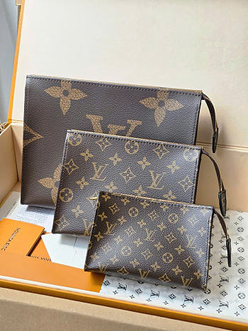 Louis Vuitton Trio Toilet Pouch Set