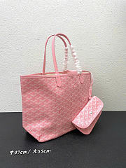 Goyard Tote Bag Pink  - 2