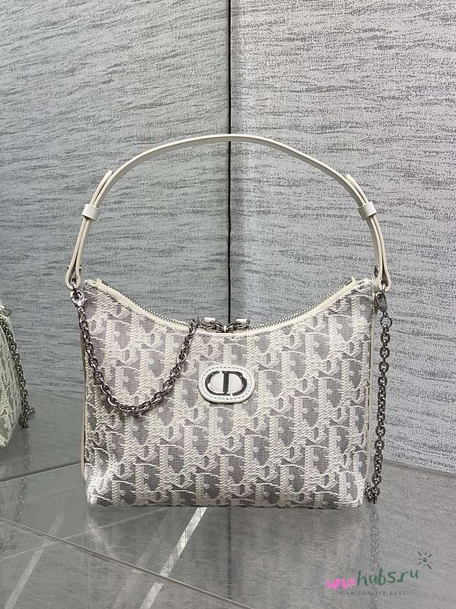 Dior 30 Montaigne Diorling Mini Bag Latte Gray 21x17x7cm - 1
