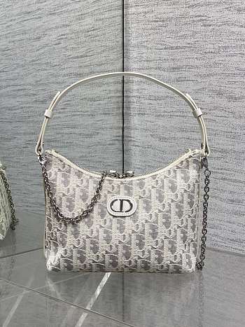 Dior 30 Montaigne Diorling Mini Bag Latte Gray 21x17x7cm