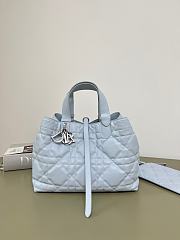Dior Medium Toujours Bag Light Blue 28.5x19x21cm - Unahubs - 1