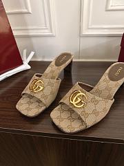 Gucci slide sandal with Double G 5.5cm - 3