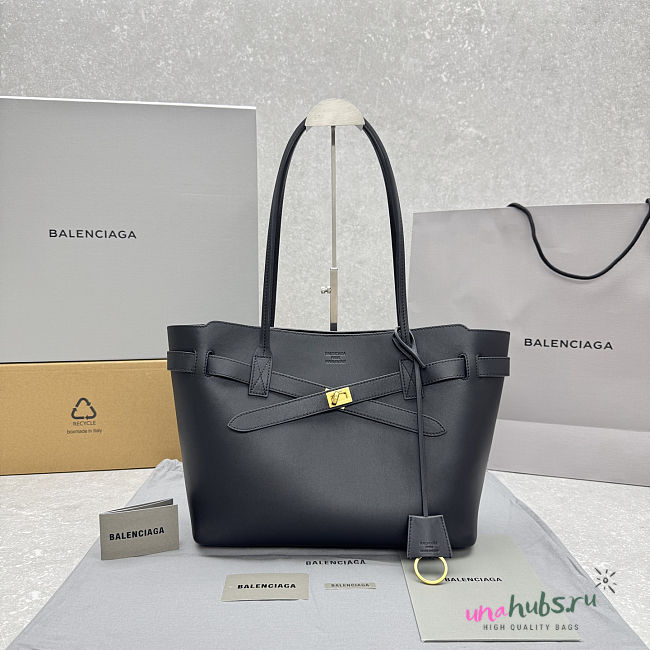 Balenciaga Medium Bel Tote Bag Black 32x14x28cm - 1