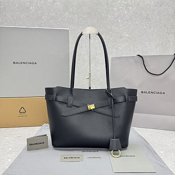 Balenciaga Medium Bel Tote Bag Black 32x14x28cm