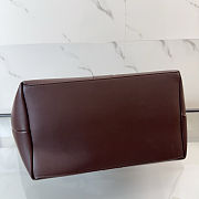 YSL Y tote in leather PURPLE BROWN -  37 X 32 X 27–22 CM - 3