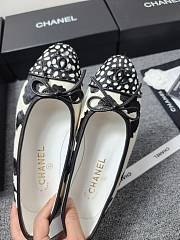 Chanel pony hair cap-toe CC ballerina flats - 3